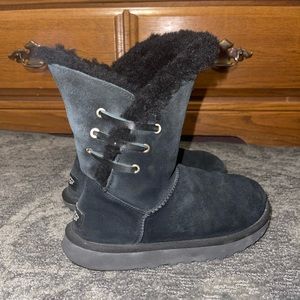 UGG Australia Black Suede Boots